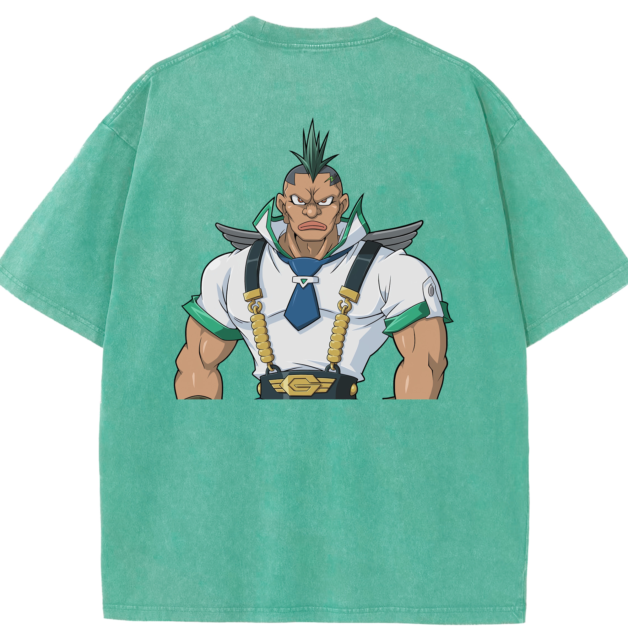 （画像用） 遊☆戯☆王 Yu-Gi-Oh! 綿100% ヴィンテージ風 半袖Tシャツ（背面プリント）